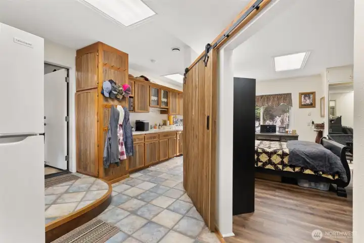 Convenient access to the outdoor patio—ideal for guests or entertaining.