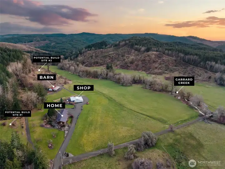 Location, location, location @ the end of a county road.