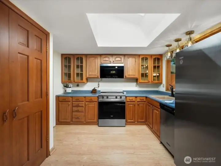 Skylight in kitchen