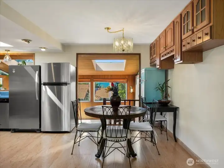 Dining space off the kitchen