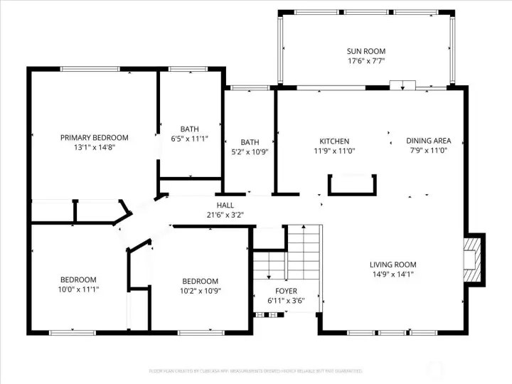 Main level floor plan