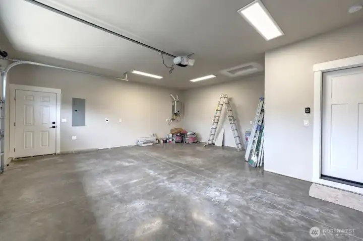 Garage is wired for EV charging