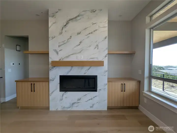 Ceramic Tile Propane Fireplace