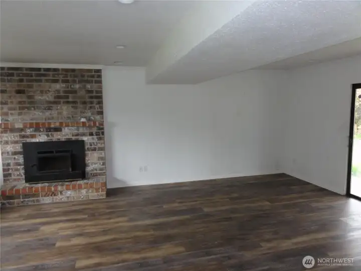 Family room in lower level. Family room in lower level.