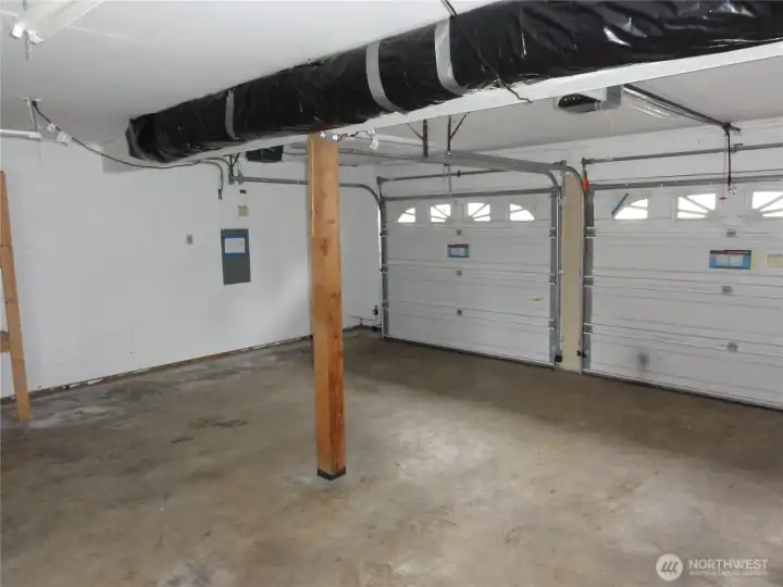 Interior of the attached garage. Interior of the attached garage.