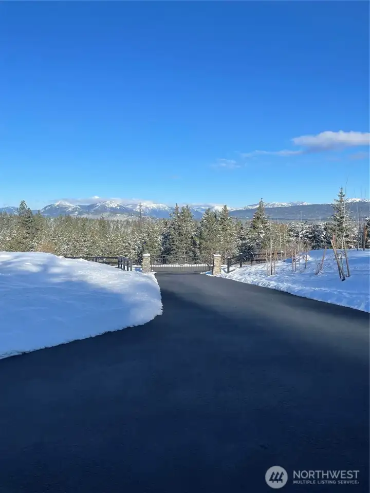 Driveway in winter
