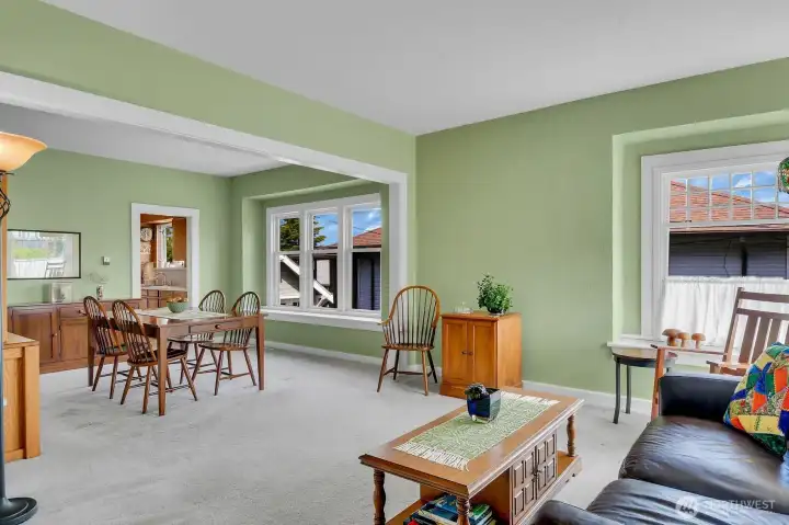 Formal living and dining rooms