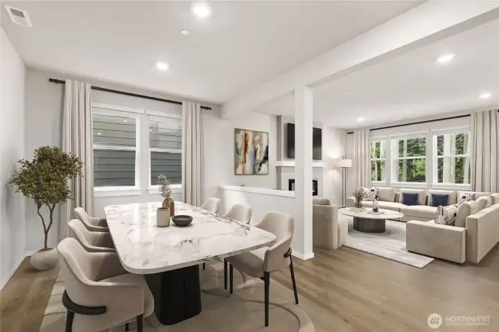 Photo rendering is representational and may be virtually staged. Actual home is under construction and finishes, elevation, and paint colors may vary. See site agent for details.
