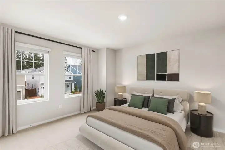 Photo rendering is representational and may be virtually staged. Actual home is under construction and finishes, elevation, and paint colors may vary. See site agent for details.