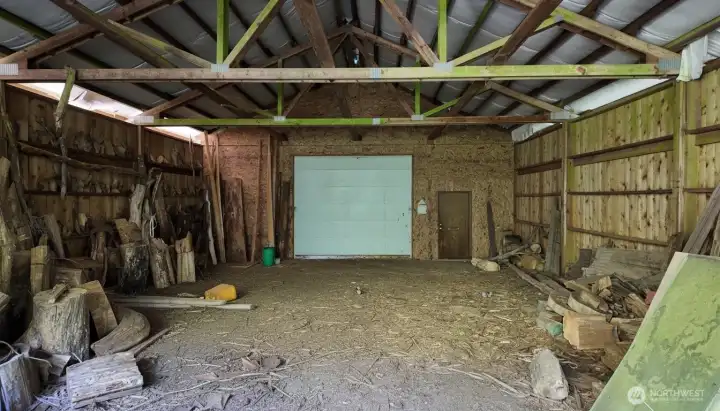 Front looking toward middle of shop. That door opens the rear portion of the shop.