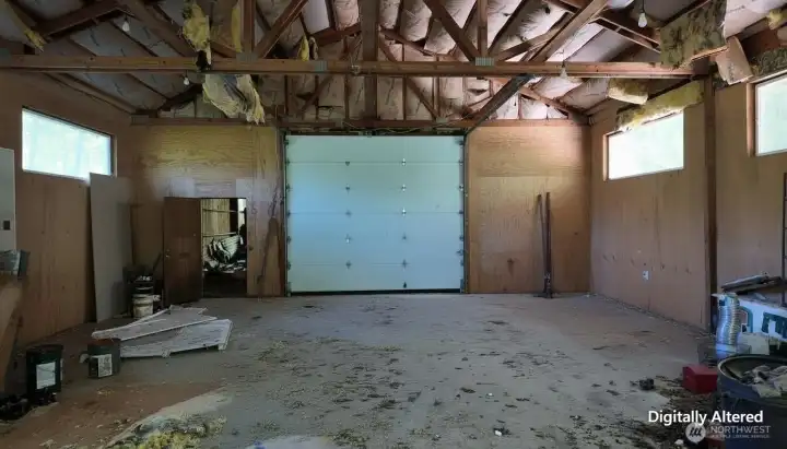 View of Shop looking from rear entrance to front.