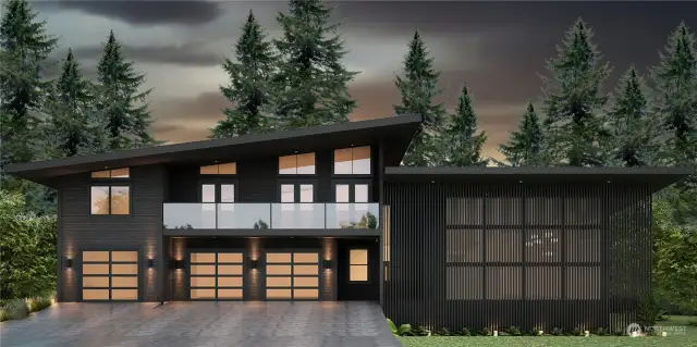 Rendering of Exterior Front of Home