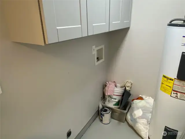 Washer/dryer hook-up installed