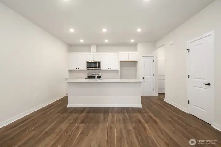 Cafe and kitchen area from gathering room