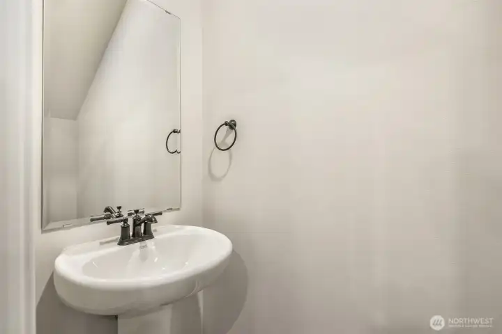 Powder bath main floor
