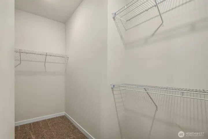 Large, walk-in closet