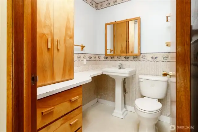 half bath upstairs