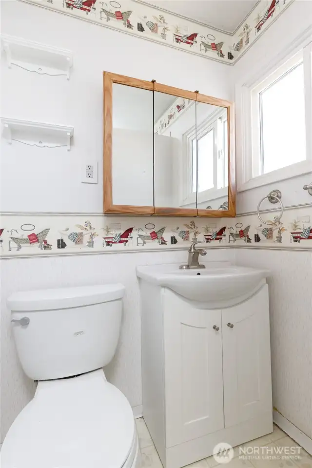 3/4 bath upstairs