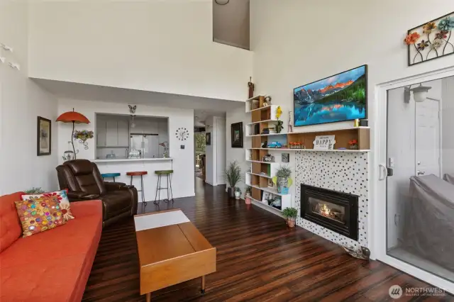 Tiled Fireplace
