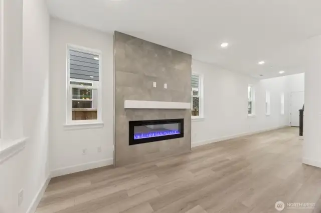 Fireplace in Great room