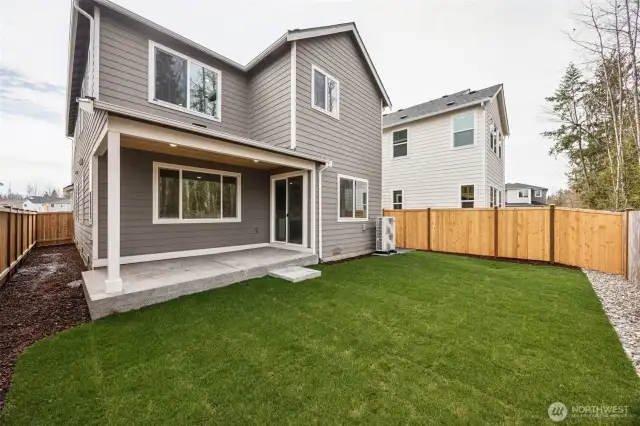 Spacious Backyard and covered patio