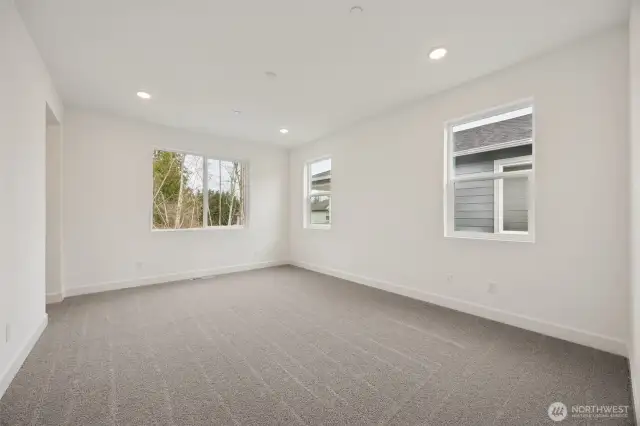 Large bright primary suite