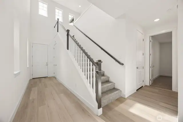 Bright open two story entry
