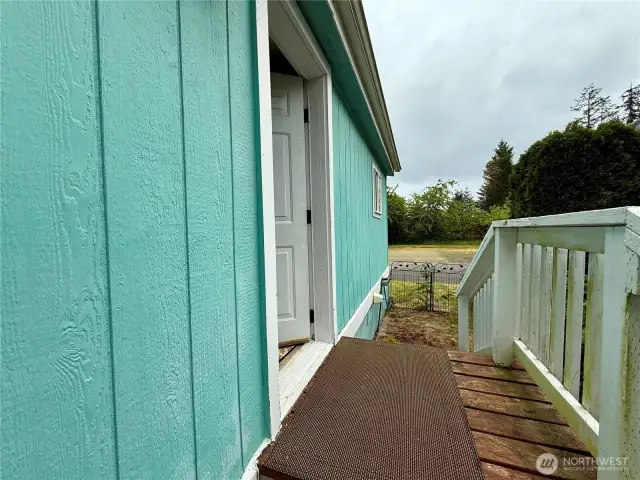 Sunny South side yard