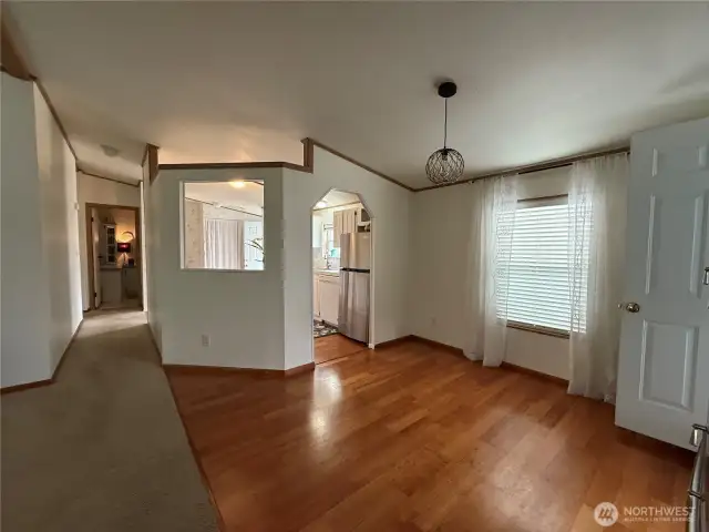Dining Area with door to Covered Deck