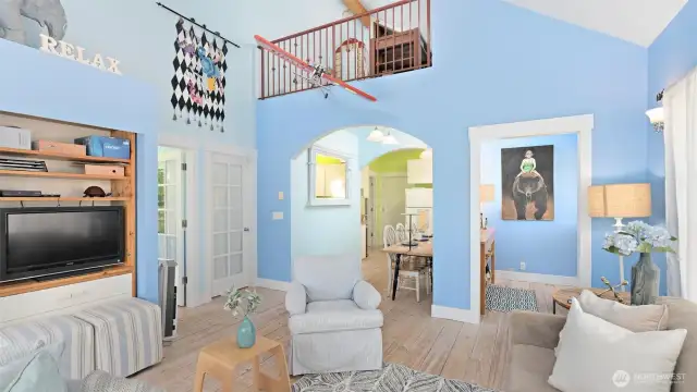 LR, Loft flex space and room not shown, Guesthouse