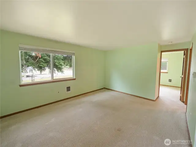Living room to bedroom in unit 1.