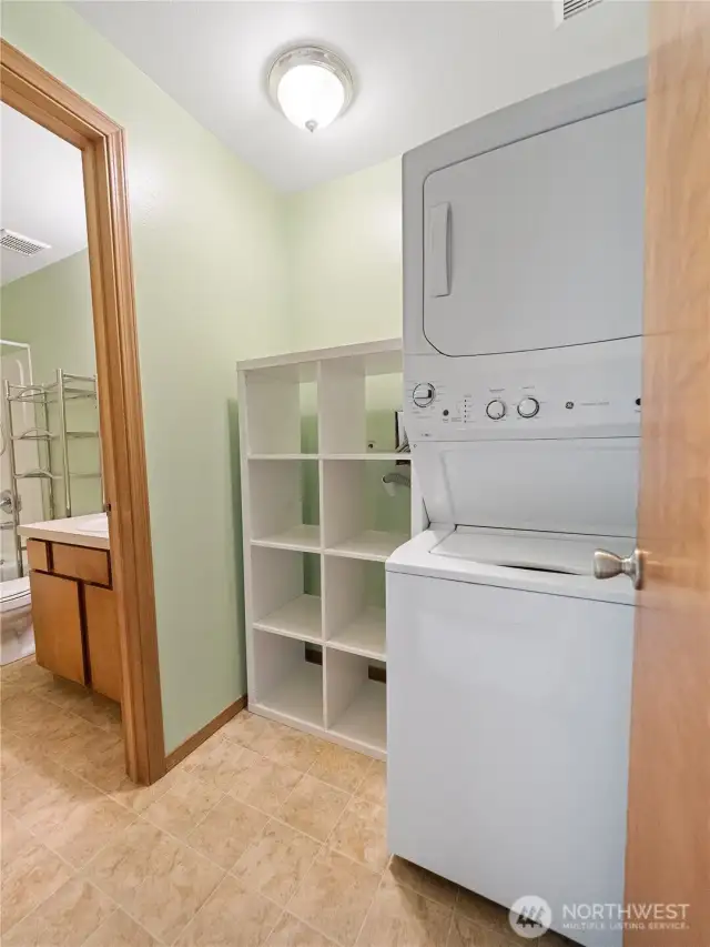 Laundry room in unit 1.