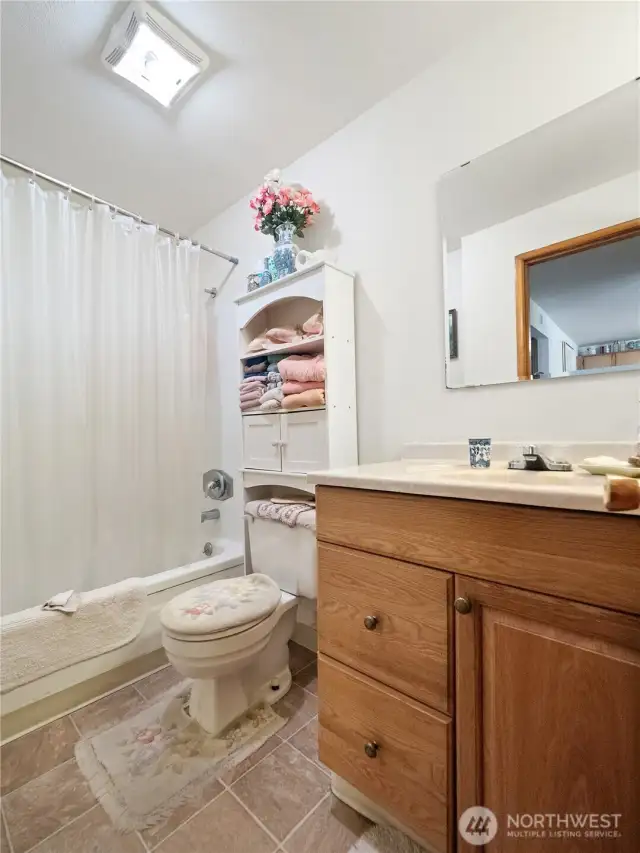 Bathroom in unit 2.