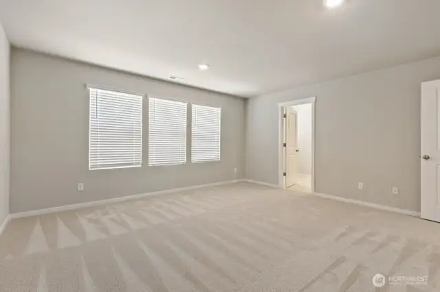 Primary Suite- Colors, finishes, and options will vary.