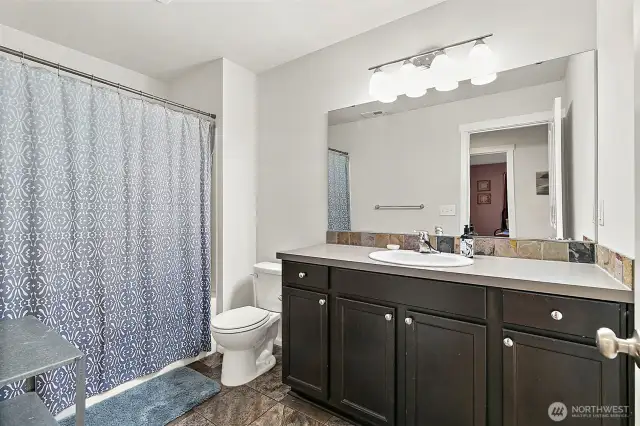 Full bath on second floor