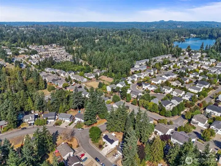 Near Lake Wilderness, parks, trails, and schools.