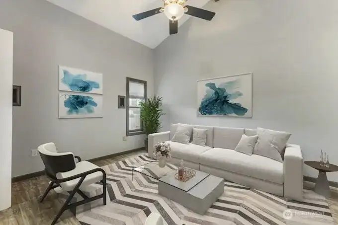 Living room (virtually staged)