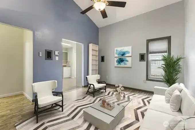 Living room (virtually staged)