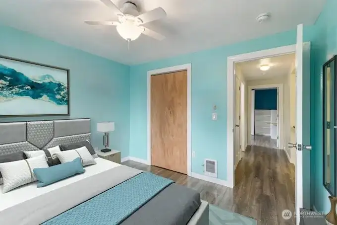 Virtually Staged Bedroom