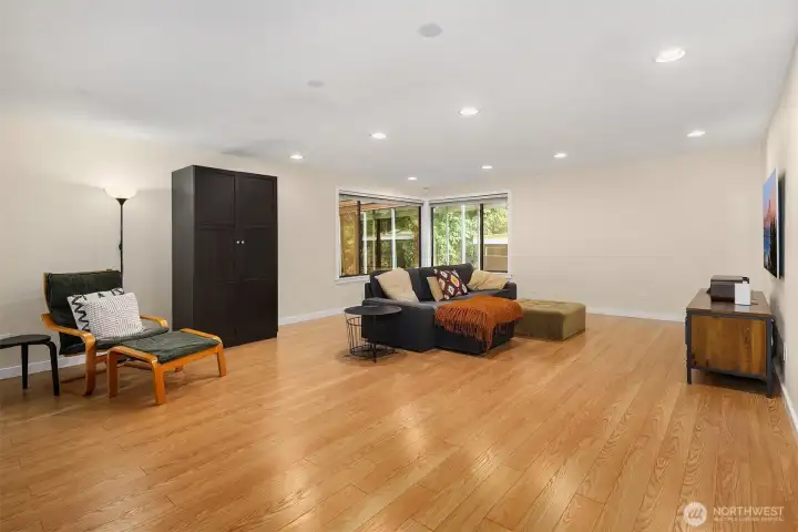 You will love this very spacious bonus room as a perfect lounge or even create a fun media room