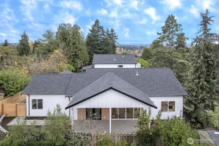 From the rear of the home - your own private oasis!