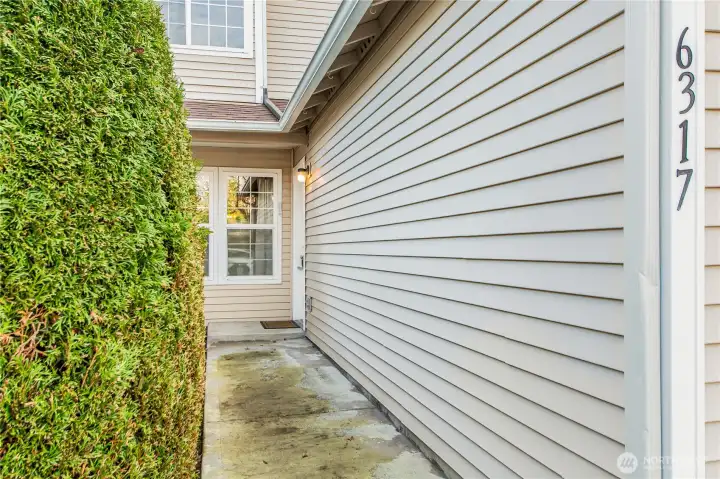 Your own private entrance.