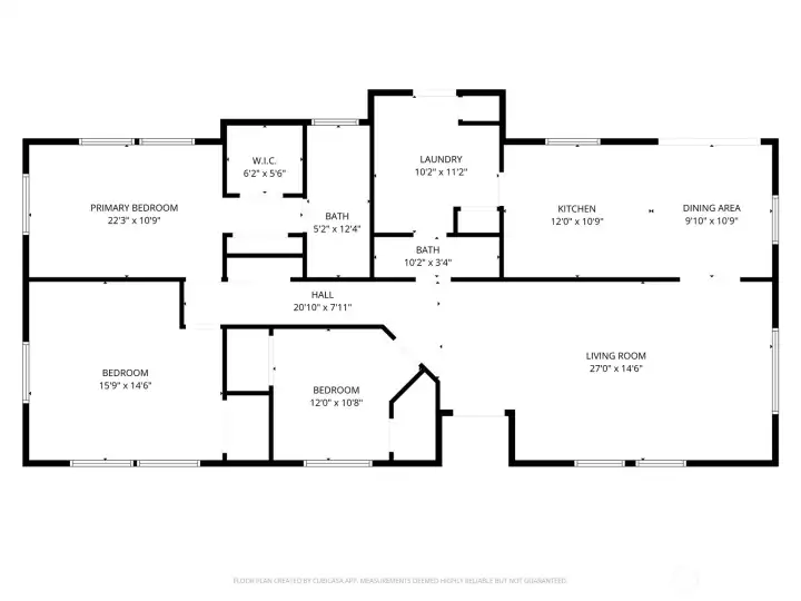 Floorplan with measurements.