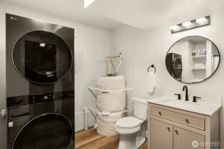 Utility Room/Full Bath on lower level