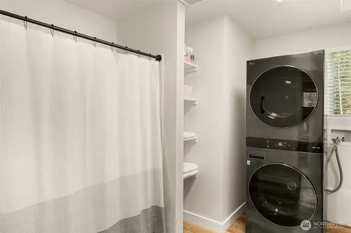 Another view of the full bath downstairs