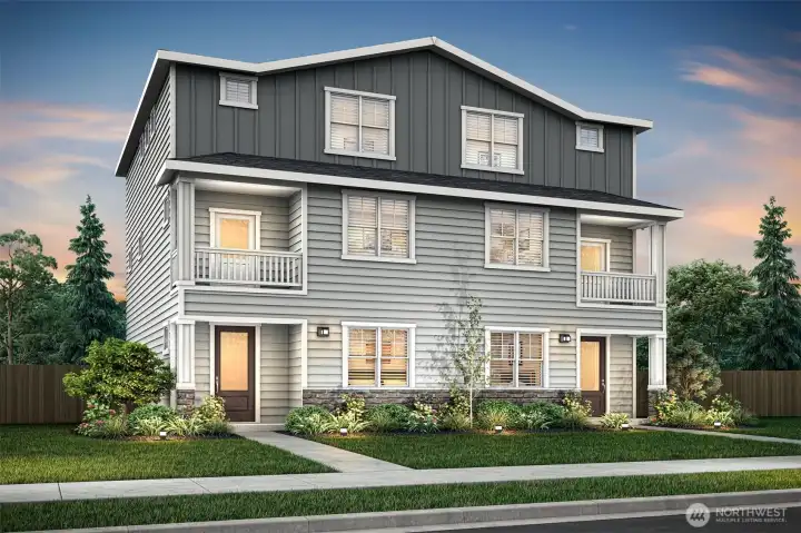 Example of the Carnation floor plan to be located at 8722 151st Street E