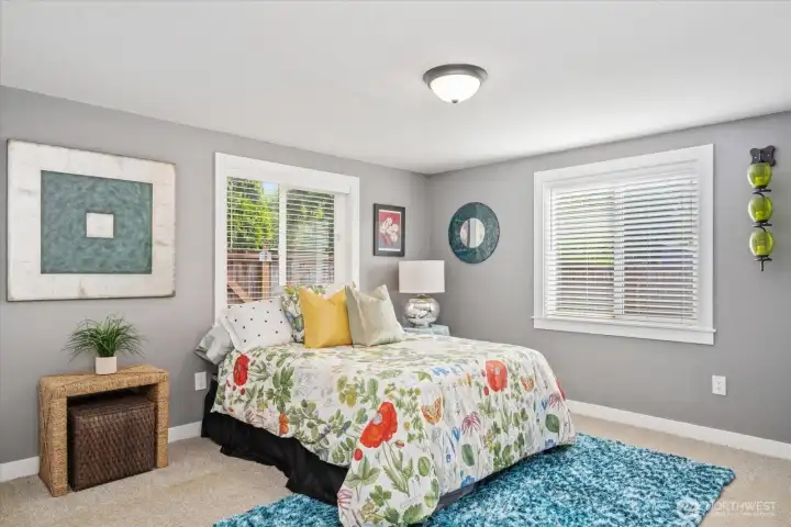 Your large main floor bedroom that is a comfortable place to end a busy day.