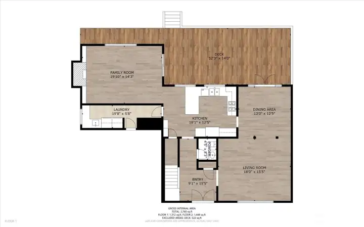 Main Level Floor Plan