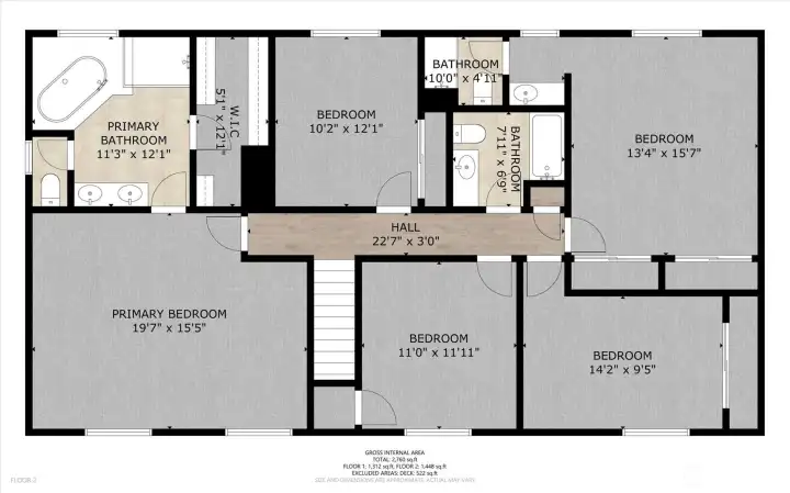 Upper Level Floor Plan