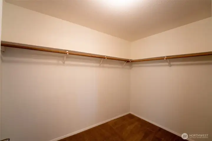 Primary walk-in closet
